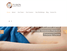 Tablet Screenshot of fusionmassage.com